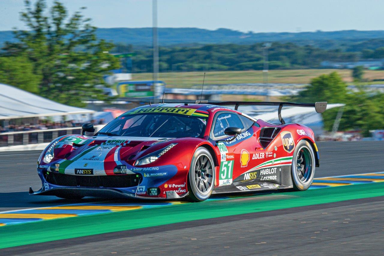 Ferrari 488 GT car in the 2019 Le Mans