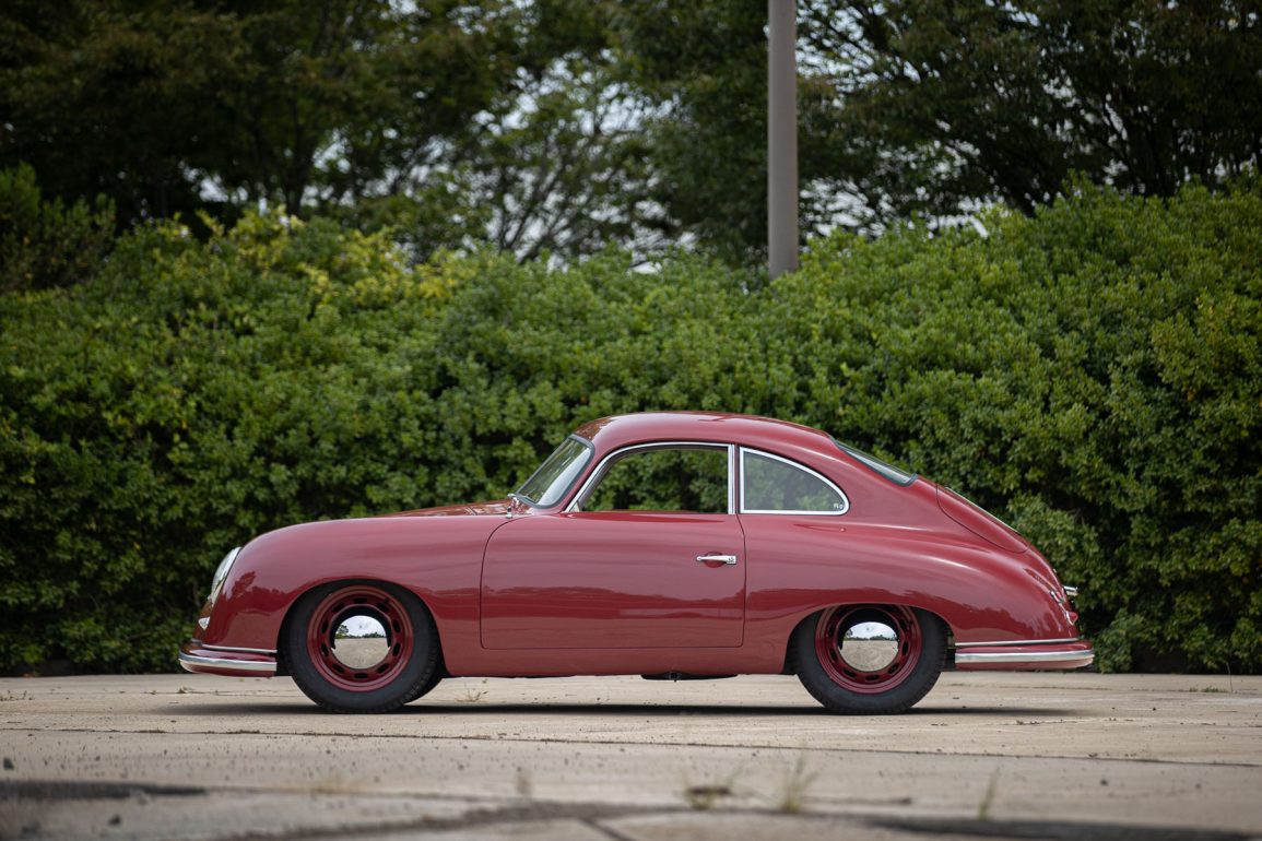 Miniature Wiking Porsche 356 160/2 N – Ivoire/Marron Split Window – NEUF