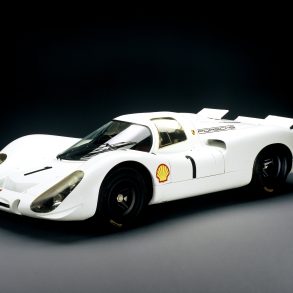 Studio shot of the Porsche 908 Kurzheck Coupé (1968). © Corporate Archives Porsche AG