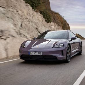 Front view of 2025 Porsche Taycan 4S