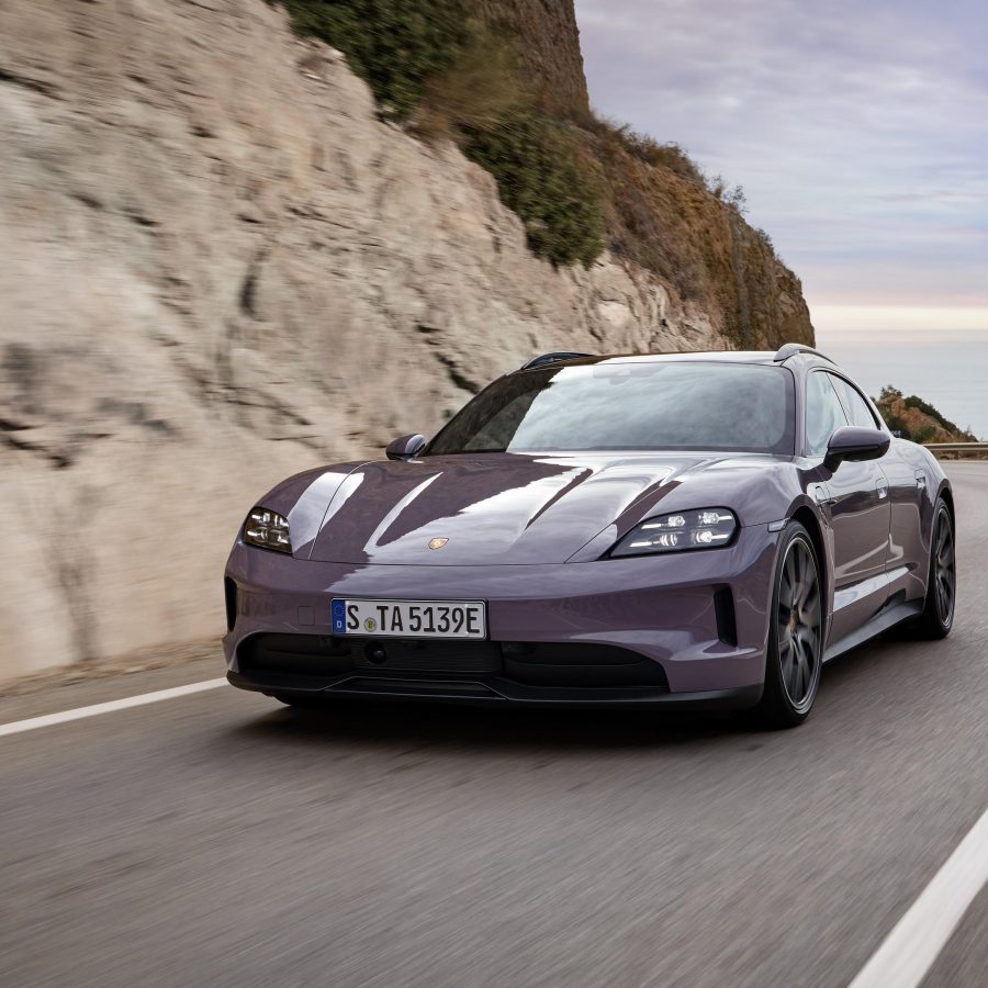 Front view of 2025 Porsche Taycan 4S