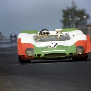 Nürburgring 1000 Km, 1 June 1969: Vic Elford and Kurt Ahrens finished in third place in the No. 3 Porsche 908/02 Spyder. © Corporate Archives Porsche AG