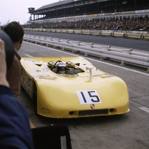 Nürburgring 1000 Km, 31 May 1970: Hans Herrmann and Richard Attwood finished second overall in the No. 15 Porsche Salzburg entered 908/03. © Corporate Archives Porsche AG