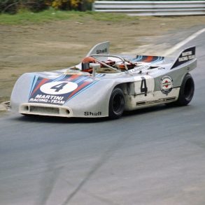 Nürburgring 1000 Km, 30 May 1971: Regular partners Gijs van Lennep and Helmut Marko finished third in the No. 4 Martini Porsche 908/03. © Corporate Archives Porsche AG