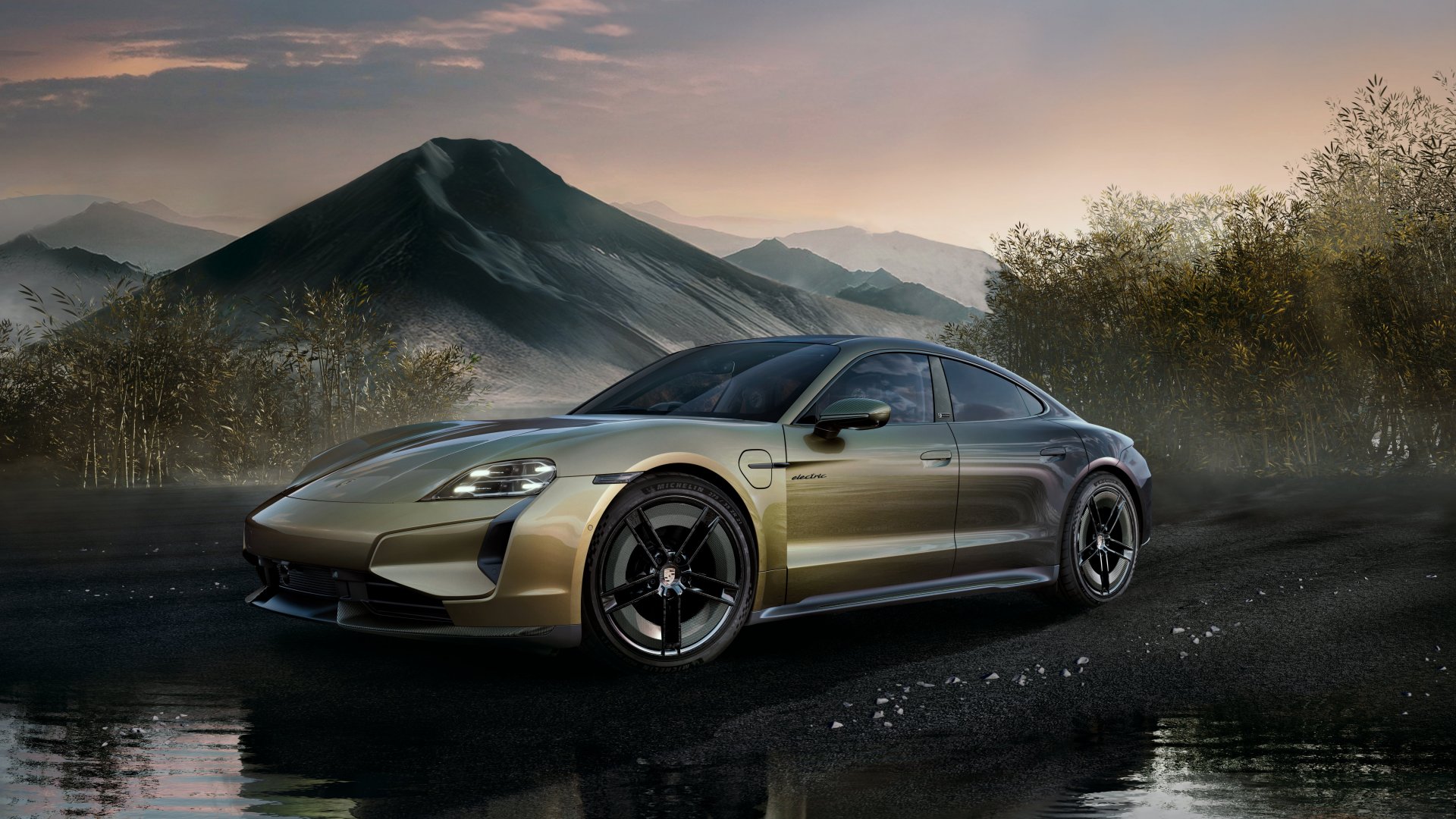 Taycan Turbo S Celestial Jade, Sonderwunsch, 2024, Porsche AG