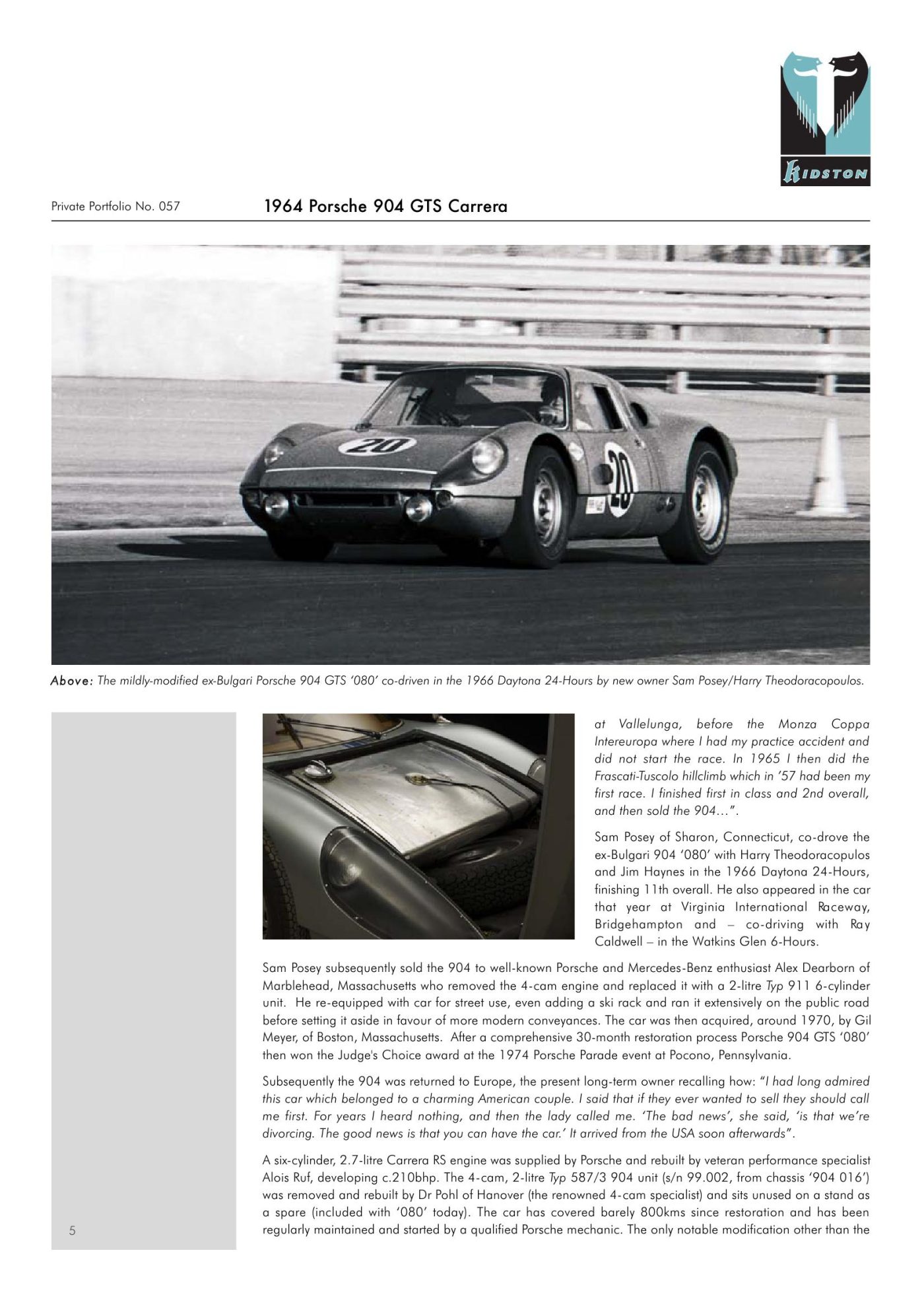 Porsche 904 Carrera GTS - Chassis #904-080
