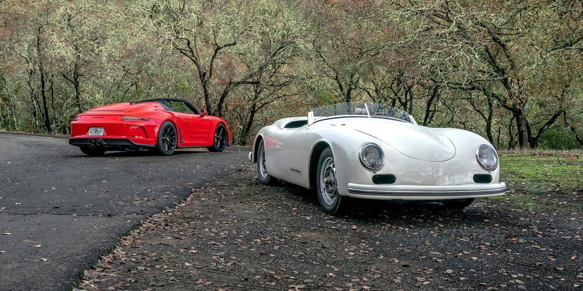 1953-Porsche-356-America-Speedster-vs-2019-Porsche-Speedster-