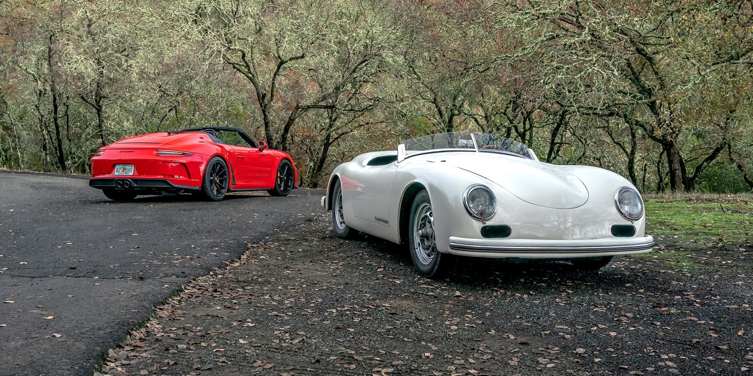 1953-Porsche-356-America-Speedster-vs-2019-Porsche-Speedster-