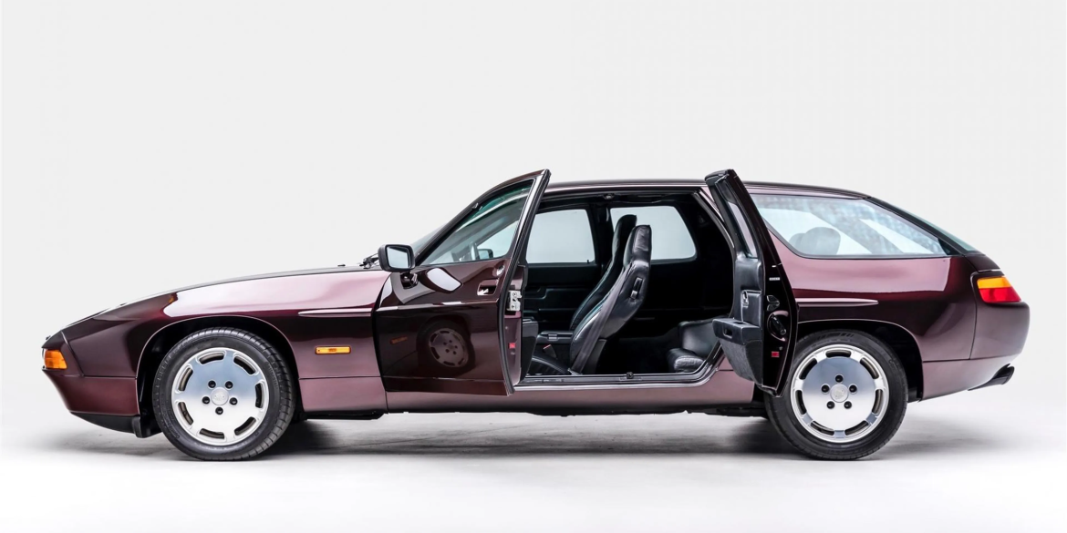 Side view of a Porsche 928 H50 concept