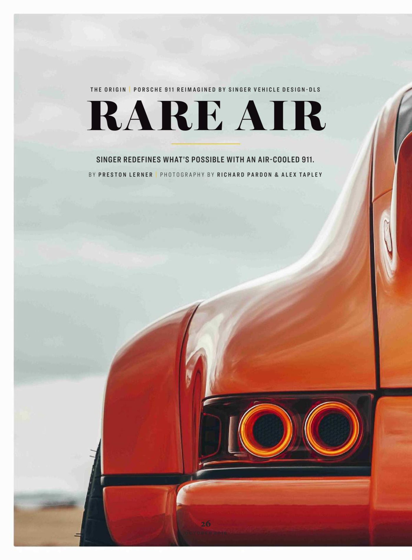 Rare Air - Singer 911 DLS