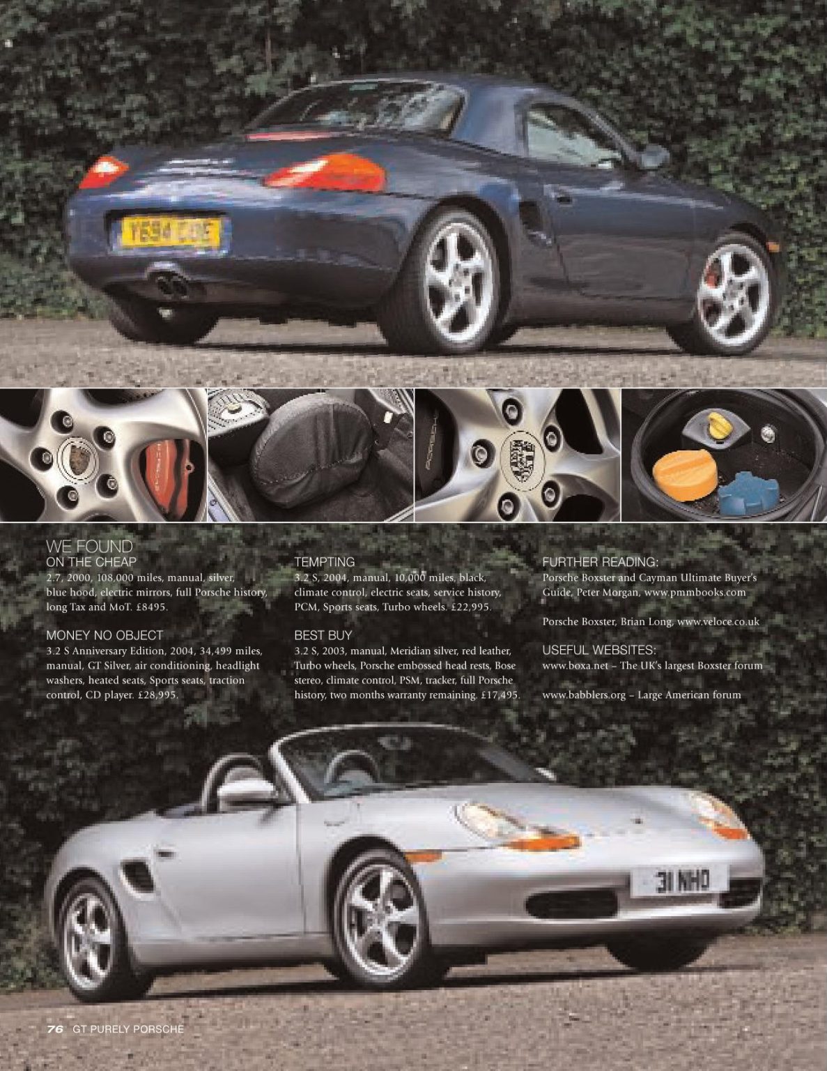 First Gen Boxster GT Purely Porsche - Porsche 986 Boxster & 986 Boxster S Buyers Guide