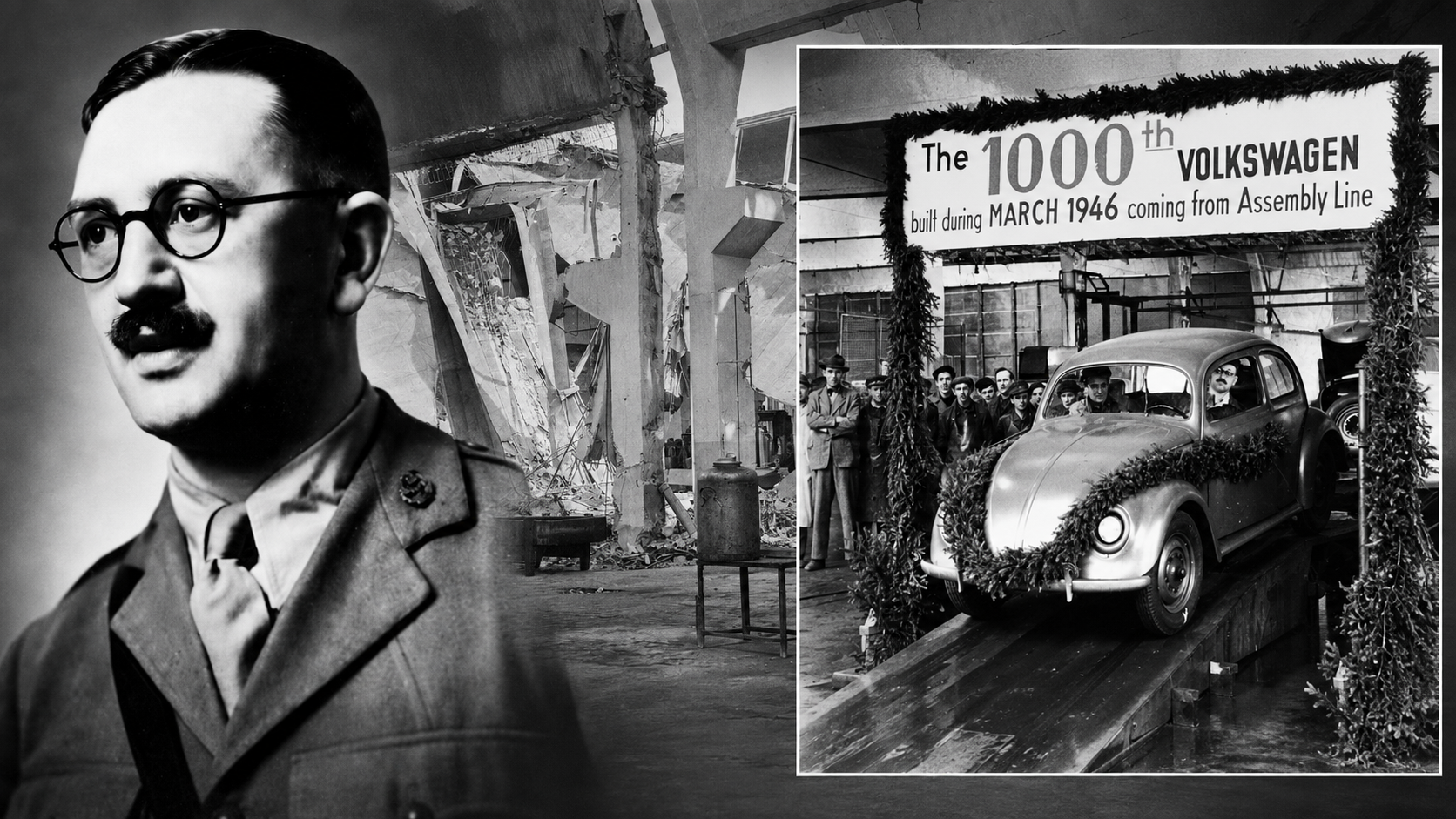 In the ruins of postwar Germany, British Army officer Major Ivan Hirst recognized that the damaged Volkswagen plant still possessed the tools, workforce, and basic design needed to begin again. Rather than allowing the factory to be dismantled or abandoned, he helped restore production under British control, initially building Volkswagens to meet the transportation needs of the occupying forces. By March 1946, the plant had completed its 1,000th postwar car—a modest milestone that signaled something far greater than renewed output. Hirst’s intervention transformed a factory created for dictatorship and war into an engine of civilian recovery, employment, and mobility. What emerged from the rubble was not simply the survival of an automobile, but an early symbol of Europe’s capacity to rebuild.