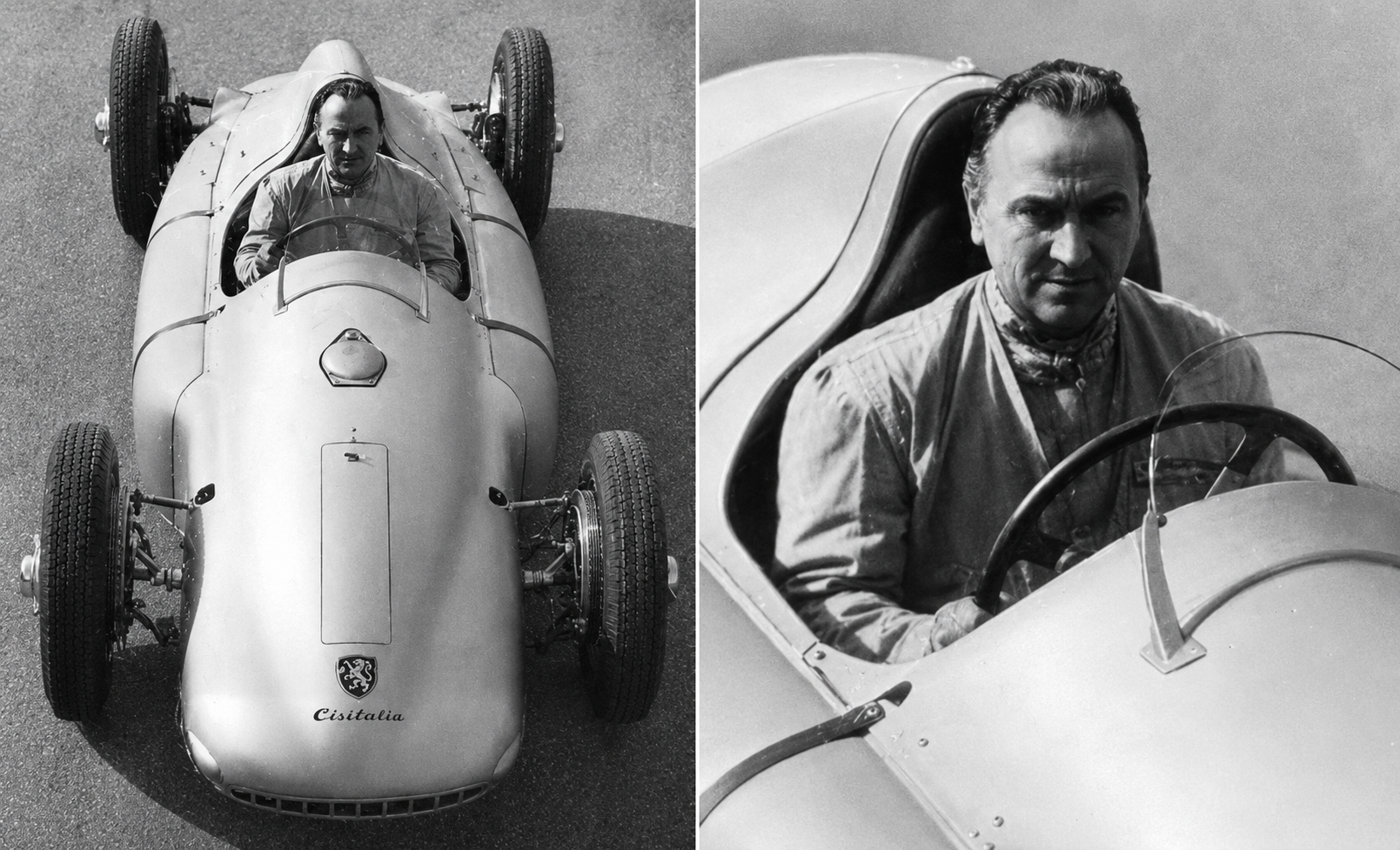 The Cisitalia Type 360 was exactly the kind of car Piero Dusio wanted to believe could change everything—and exactly the kind of car his company could not afford to finish. Its supercharged flat-twelve engine, advanced chassis, mid-engine layout, and selectable all-wheel-drive system made it one of the most ambitious Grand Prix cars of the immediate postwar era, but every one of those ideas demanded money, tooling, testing, and development time that Cisitalia did not have. In these images, Dusio’s expression seems to carry both sides of the story: admiration for a machine of astonishing promise, and the frustration of knowing that promise was slipping beyond his financial reach. The Type 360 never started a Grand Prix, but its failure as a race program should not obscure its importance. For Porsche, the commission helped keep the Gmünd office alive, proved Ferry Porsche’s leadership, and provided the financial bridge that allowed the company to move from postwar survival toward its own future.