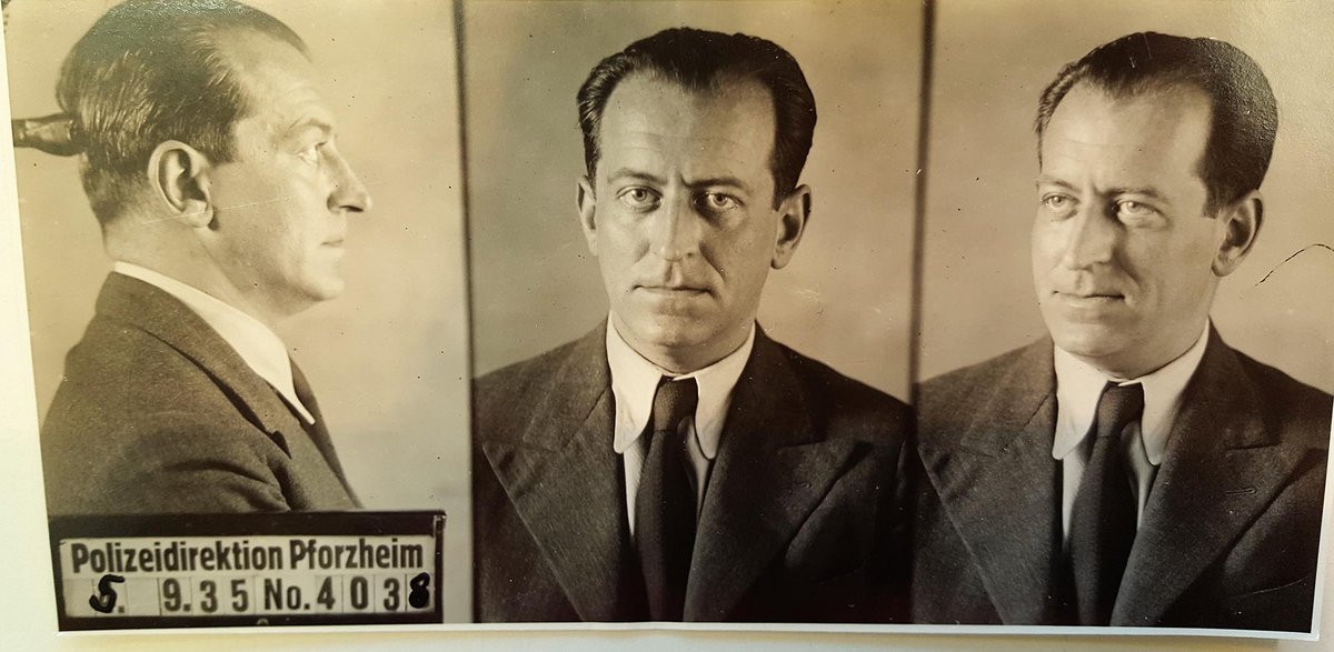 Following Adolf Hitler’s rise to power in 1933, Adolf Rosenberger’s Jewish ancestry made him increasingly vulnerable to the machinery of Nazi persecution. This police identification photograph was taken in Pforzheim on September 5, 1935, shortly before he was transferred to the Kislau concentration camp, where he was detained after being accused under the regime’s racist laws. By that time, Rosenberger had already been pushed from Porsche’s management and was soon compelled to surrender his ownership stake for a fraction of its value, despite having been one of the company’s founders and an essential source of its early financing. After his release, he fled Germany, eventually emigrating to the United States and adopting the name Alan Arthur Robert, while his contribution to Porsche’s creation was minimized or omitted for decades.