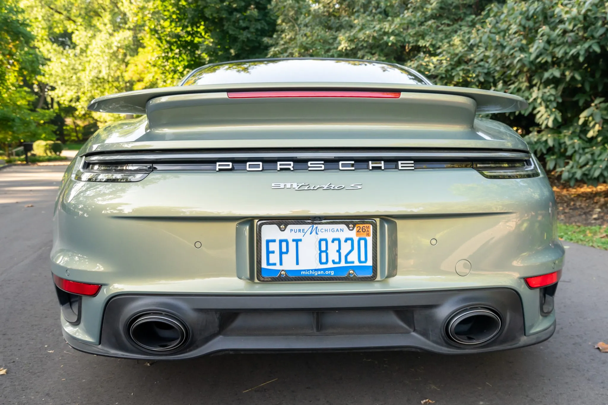 Load larger image of Urban Bamboo ChromaFlair 2021 Porsche 911 Turbo S Coupe - Stuttcars Classified