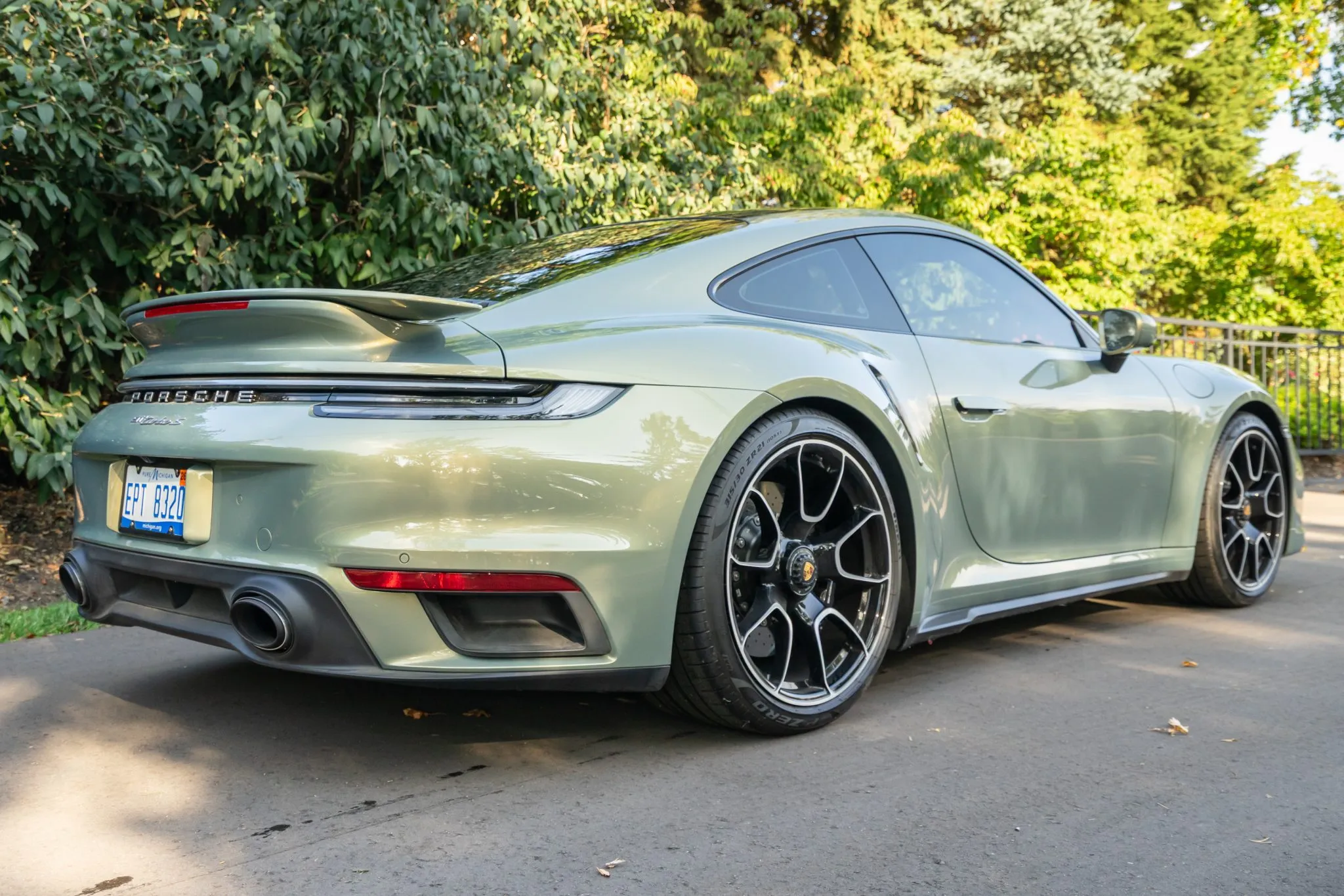 Load larger image of Urban Bamboo ChromaFlair 2021 Porsche 911 Turbo S Coupe - Stuttcars Classified