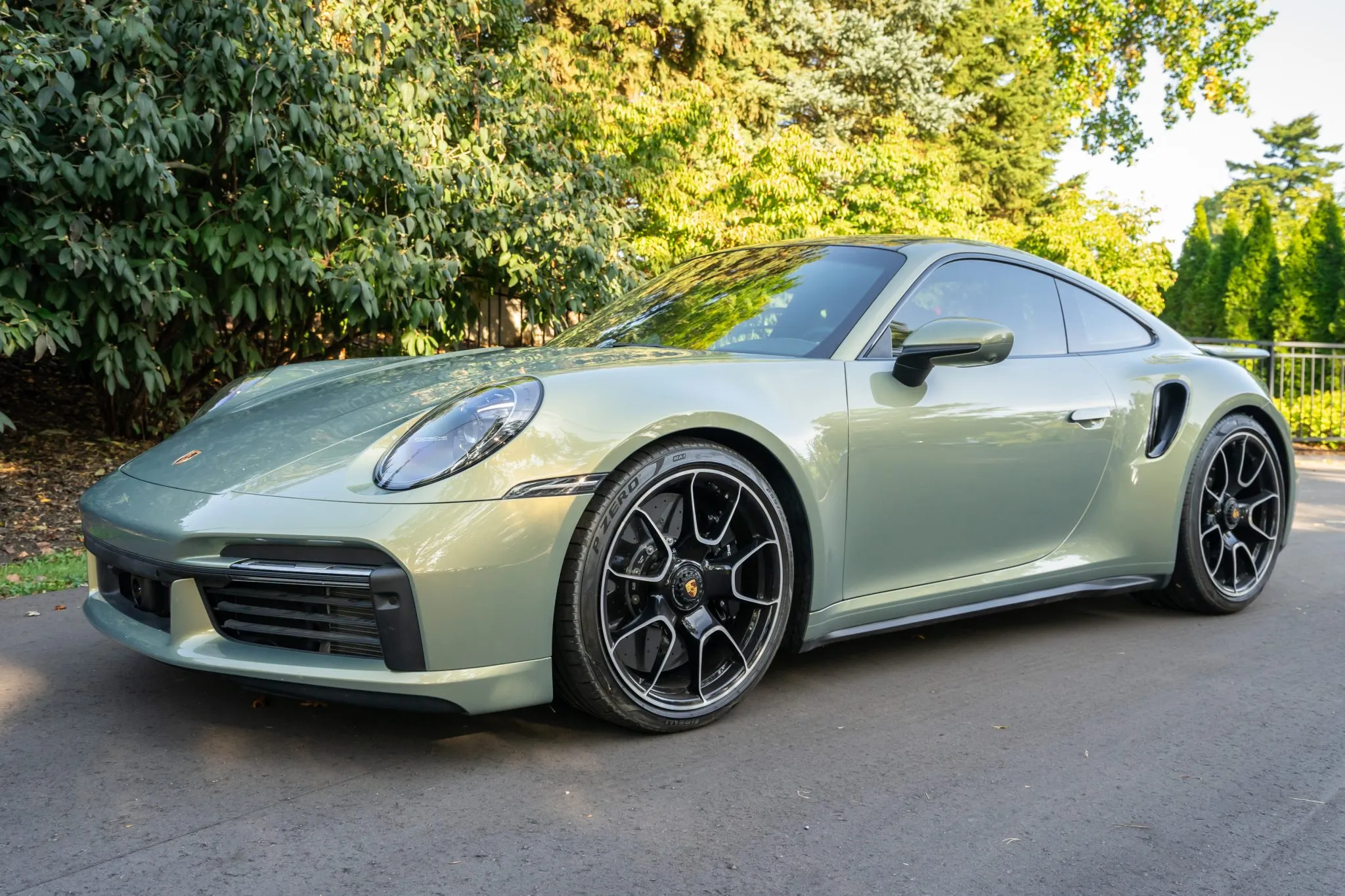 Load larger image of Urban Bamboo ChromaFlair 2021 Porsche 911 Turbo S Coupe - Stuttcars Classified