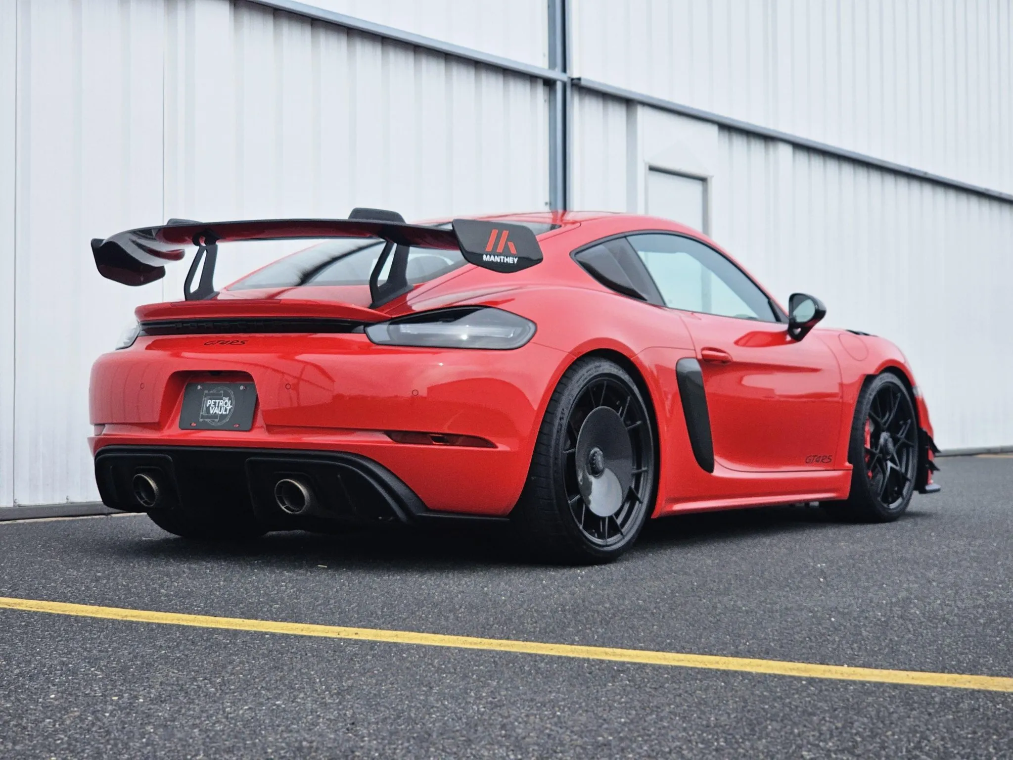 Load larger image of 2023 Porsche 718 Cayman GT4 RS Weissach Manthey Racing Package - Stuttcars Classified