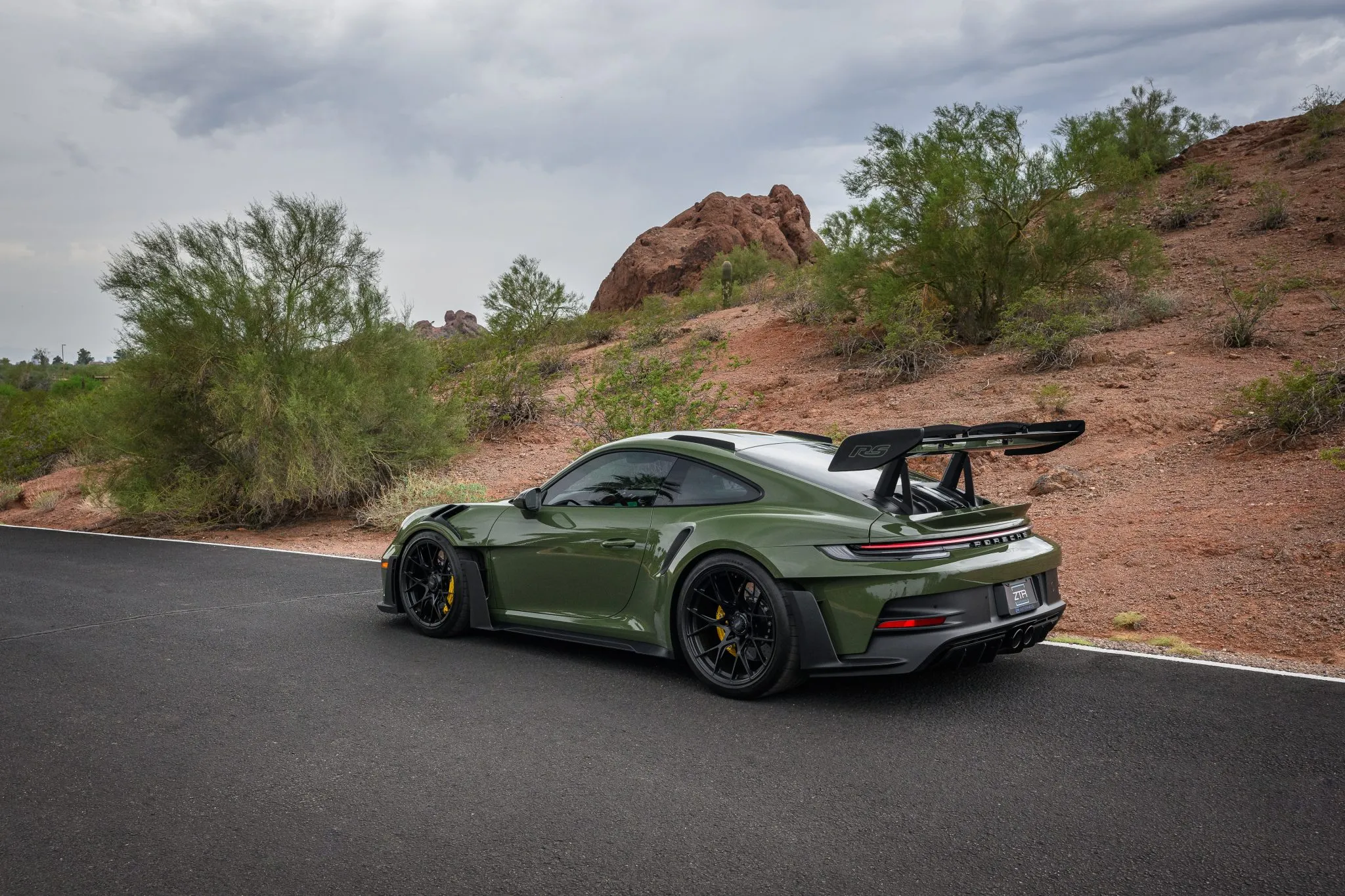 Load larger image of Nato Olive 2024 Porsche 911 GT3 RS - Stuttcars Classified