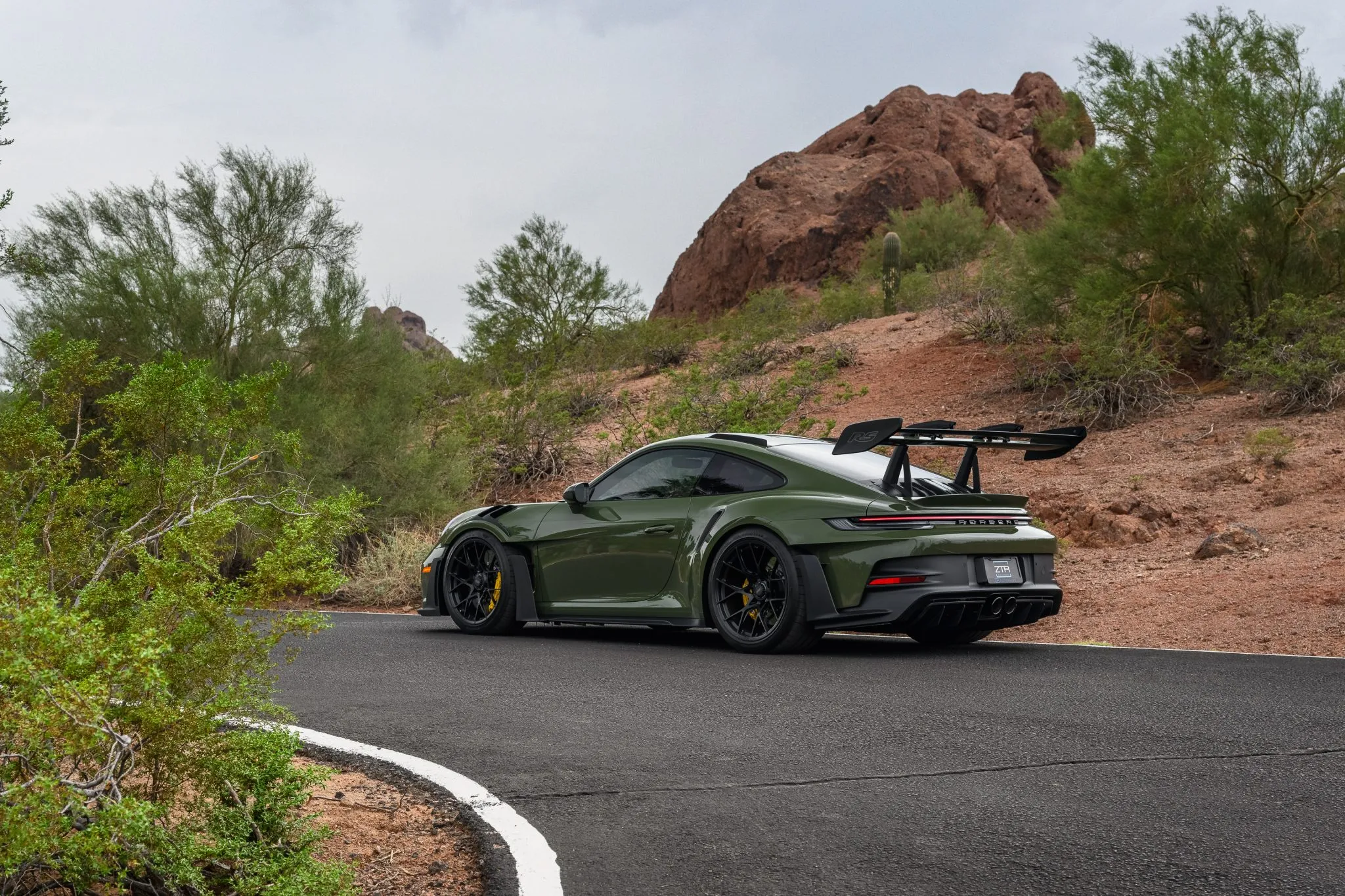Load larger image of Nato Olive 2024 Porsche 911 GT3 RS - Stuttcars Classified