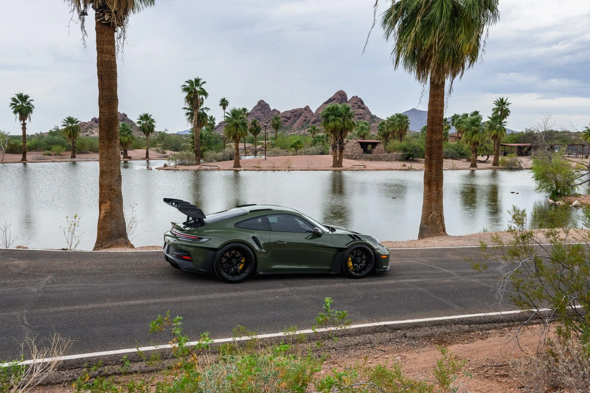 Load larger image of Nato Olive 2024 Porsche 911 GT3 RS - Stuttcars Classified