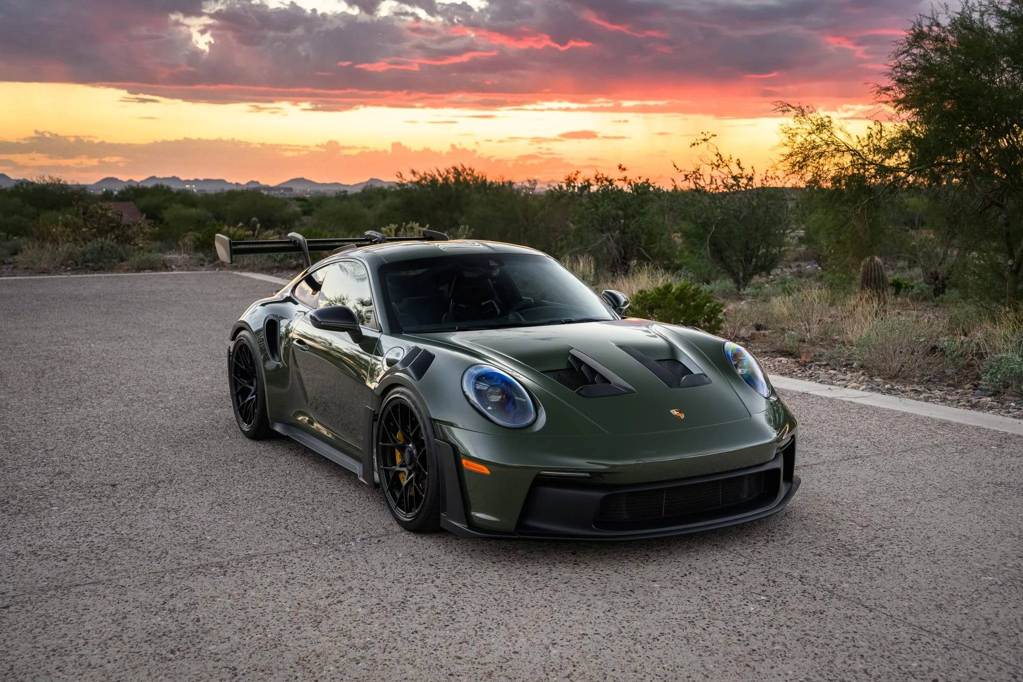 Load larger image of Nato Olive 2024 Porsche 911 GT3 RS - Stuttcars Classified