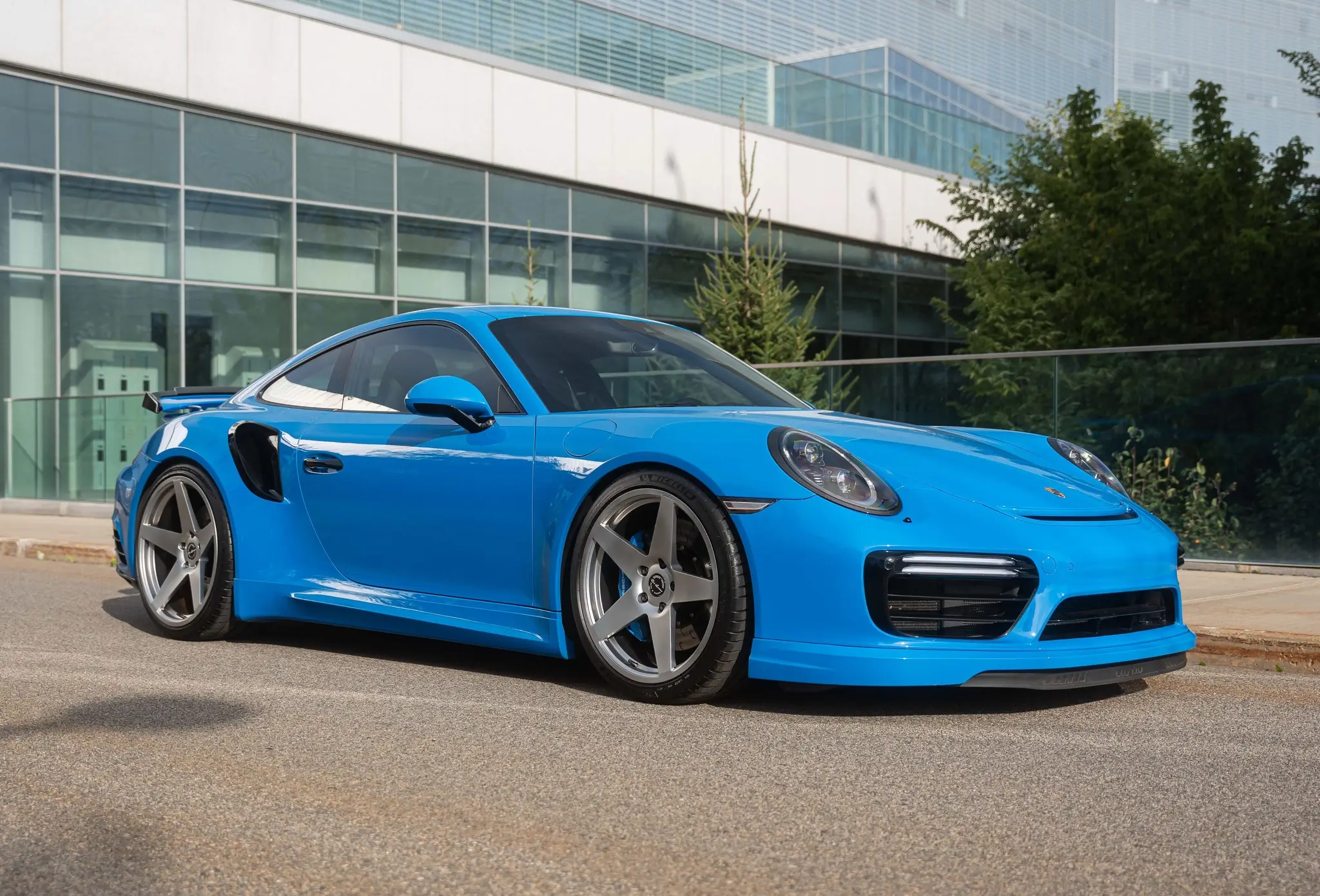 Load larger image of PTS Voodoo Blue 2017 Porsche 991.2 Turbo Coupe Modified - Stuttcars Classified