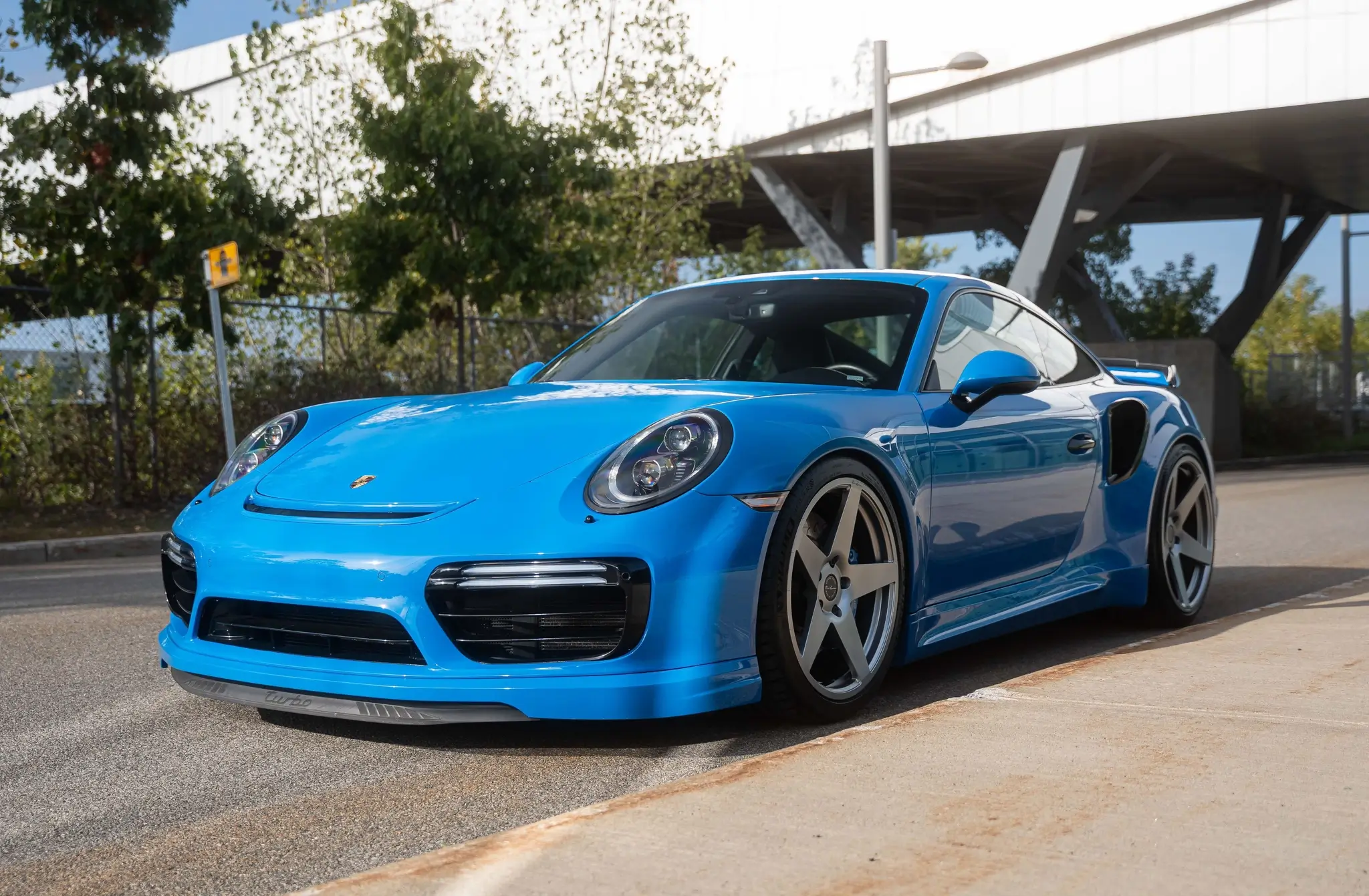 Load larger image of PTS Voodoo Blue 2017 Porsche 991.2 Turbo Coupe Modified - Stuttcars Classified
