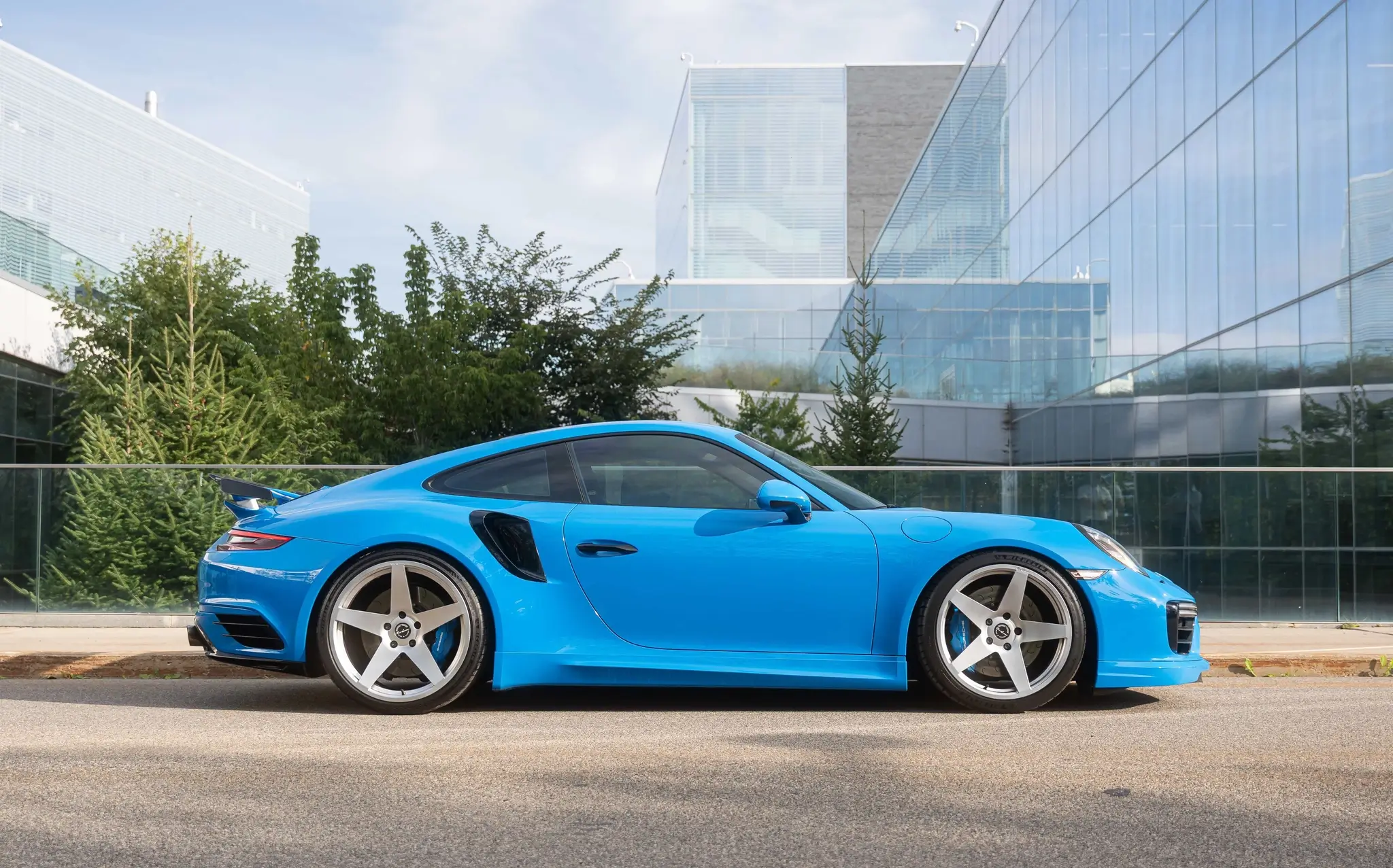 Load larger image of PTS Voodoo Blue 2017 Porsche 991.2 Turbo Coupe Modified - Stuttcars Classified