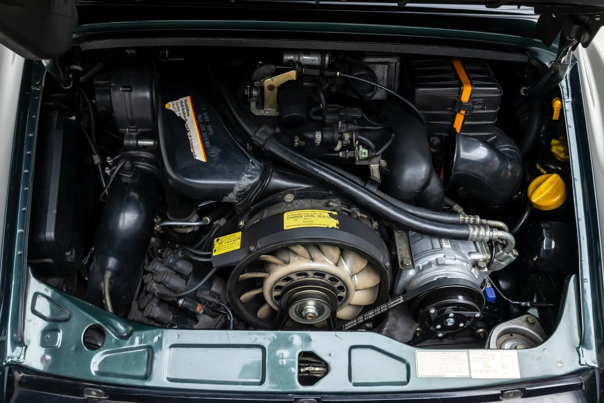 Load larger image of Moss Green Metallic 1991 Porsche 911 Carrera 4 Targa - Stuttcars Classified