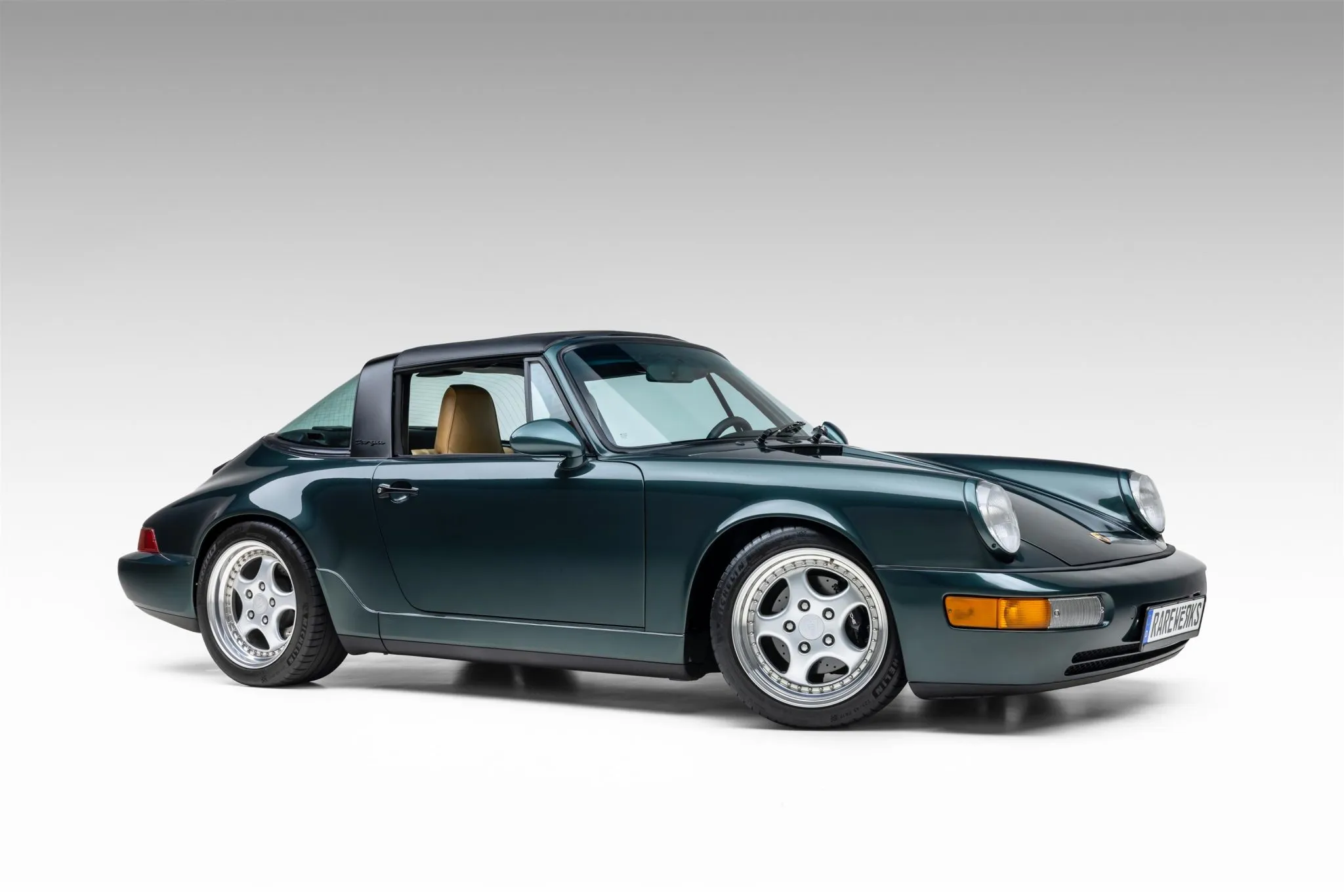 Load larger image of Moss Green Metallic 1991 Porsche 911 Carrera 4 Targa - Stuttcars Classified