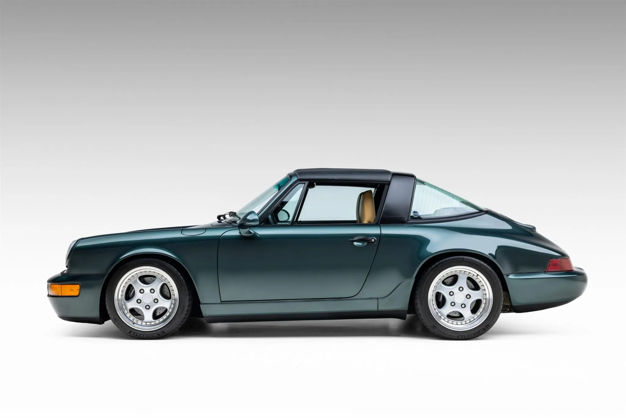 Load larger image of Moss Green Metallic 1991 Porsche 911 Carrera 4 Targa - Stuttcars Classified