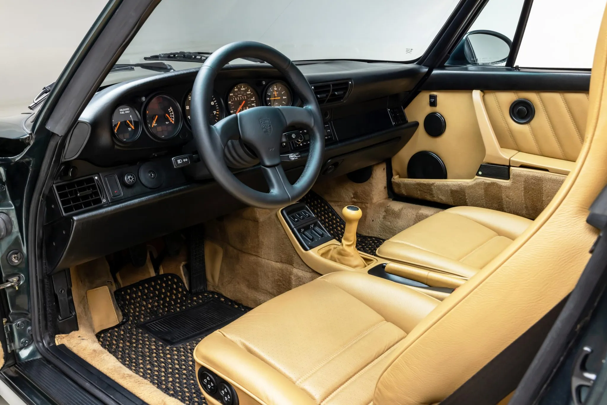 Load larger image of Moss Green Metallic 1991 Porsche 911 Carrera 4 Targa - Stuttcars Classified