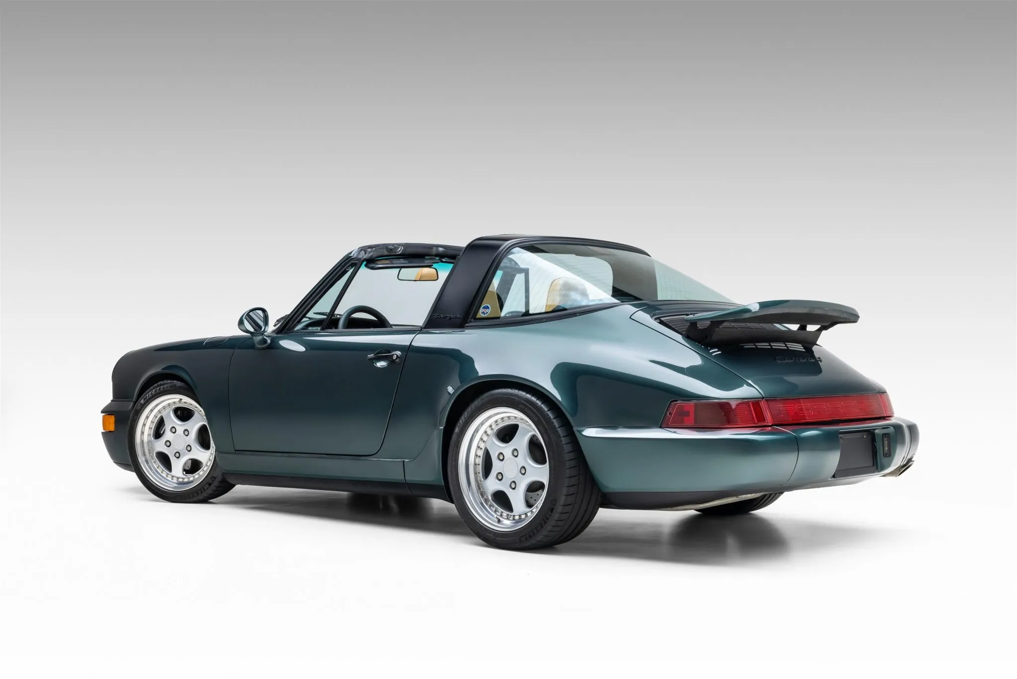 Load larger image of Moss Green Metallic 1991 Porsche 911 Carrera 4 Targa - Stuttcars Classified