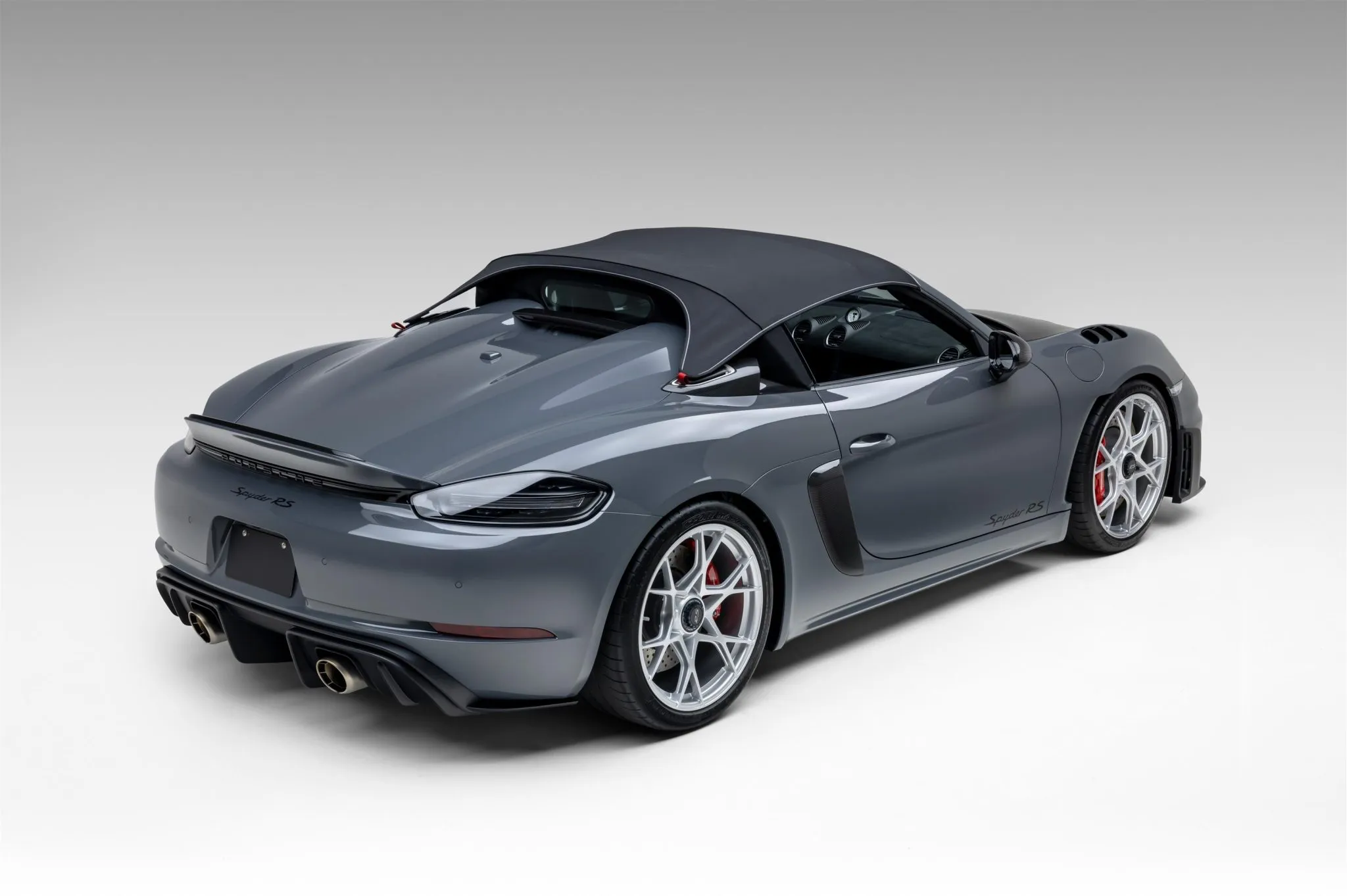 Load larger image of Grigio Telesto Metallic 2024 Porsche 718 Spyder RS Weissach - Stuttcars Classified