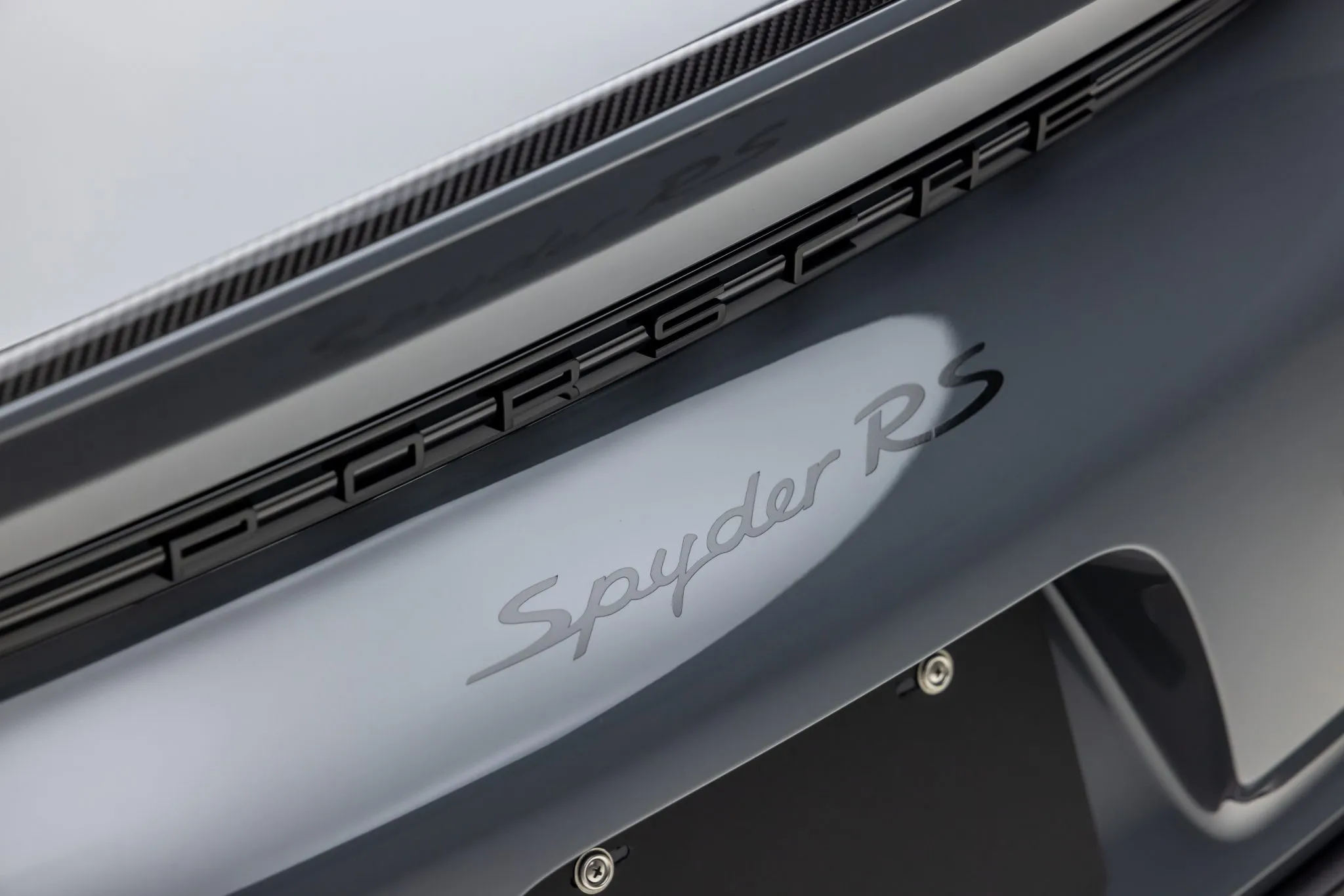 Load larger image of Grigio Telesto Metallic 2024 Porsche 718 Spyder RS Weissach - Stuttcars Classified