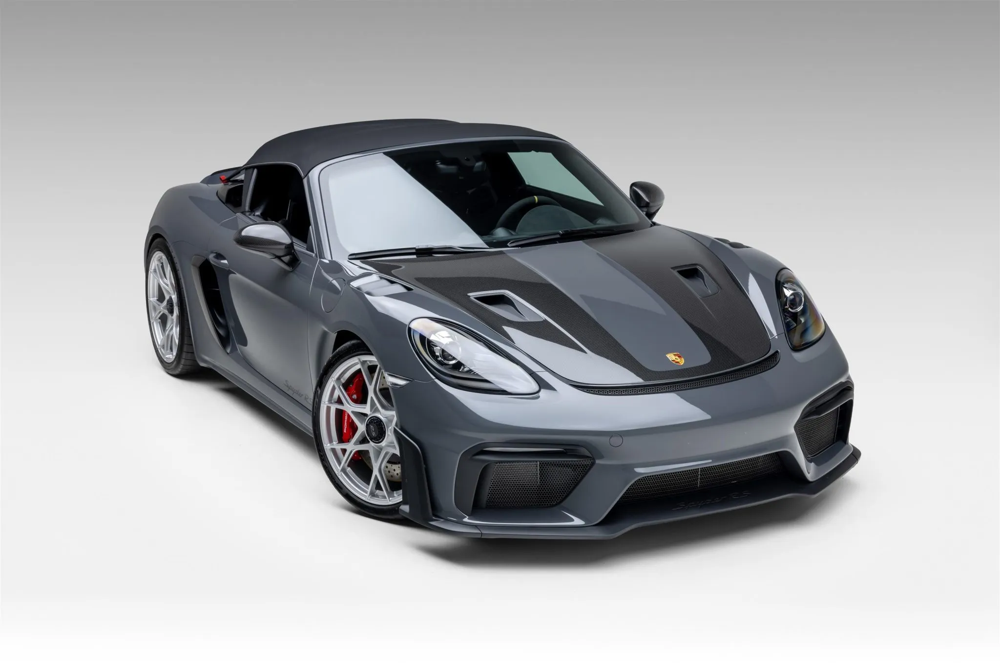 Load larger image of Grigio Telesto Metallic 2024 Porsche 718 Spyder RS Weissach - Stuttcars Classified