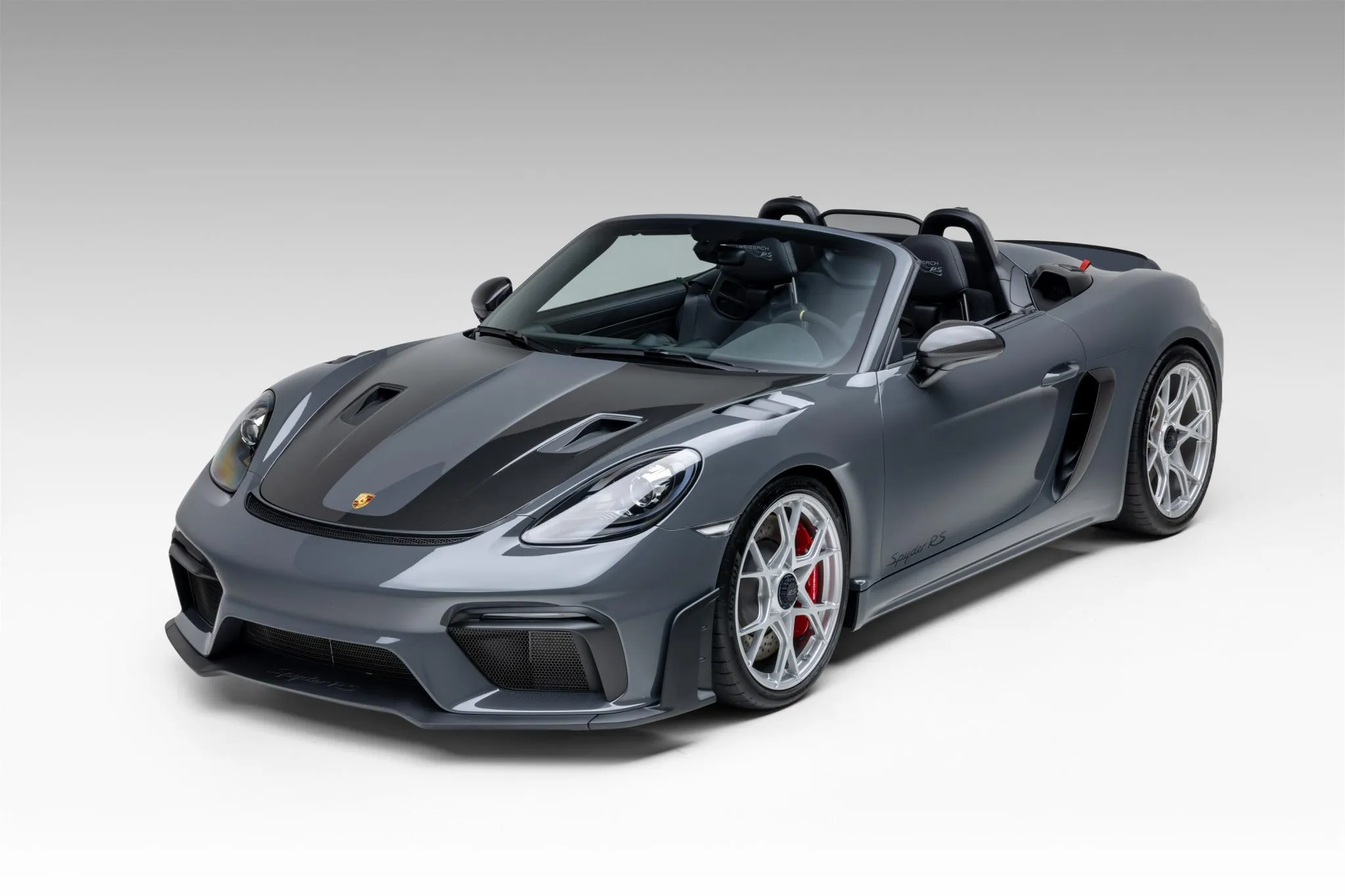 Load larger image of Grigio Telesto Metallic 2024 Porsche 718 Spyder RS Weissach - Stuttcars Classified