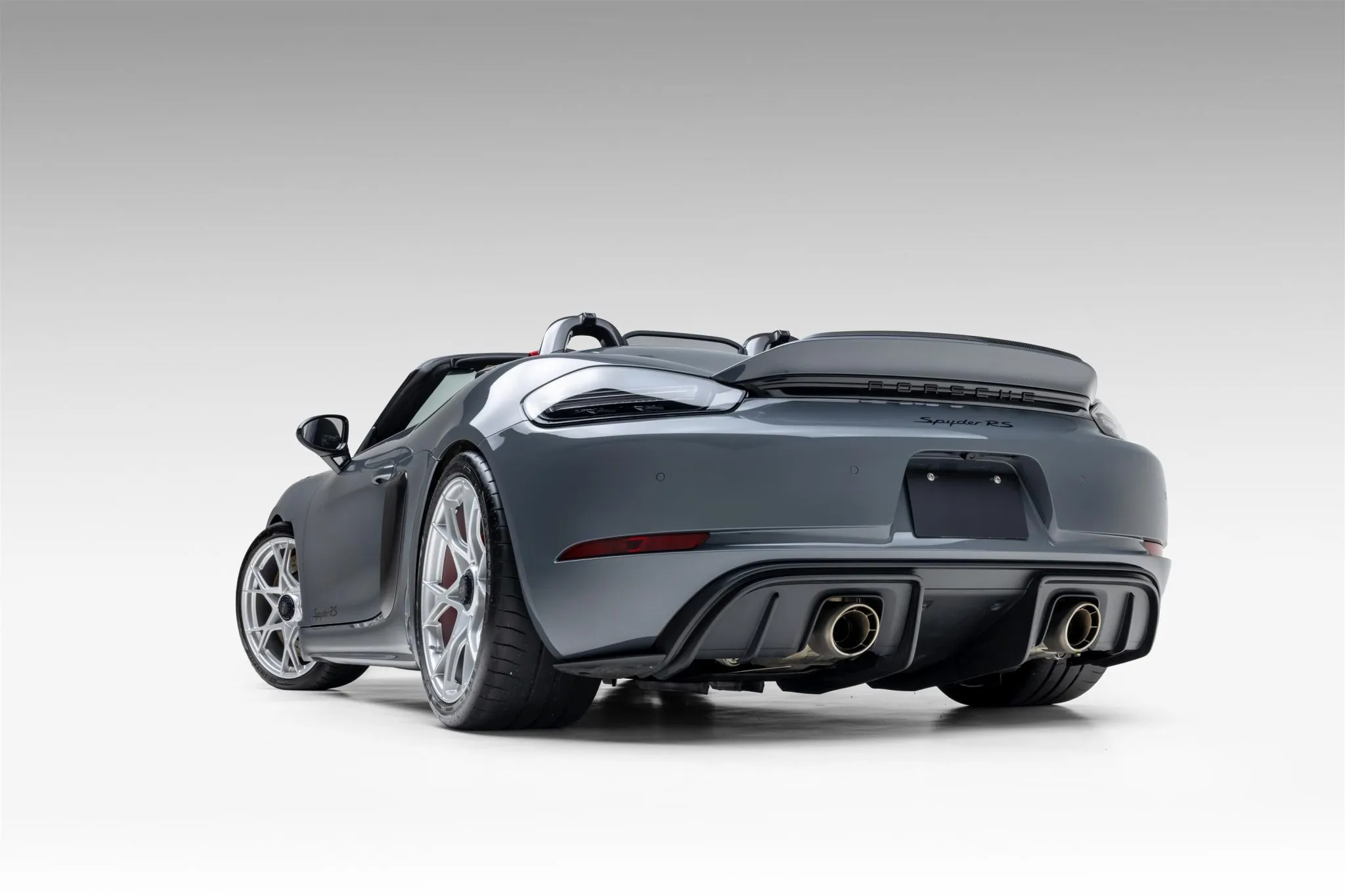Load larger image of Grigio Telesto Metallic 2024 Porsche 718 Spyder RS Weissach - Stuttcars Classified