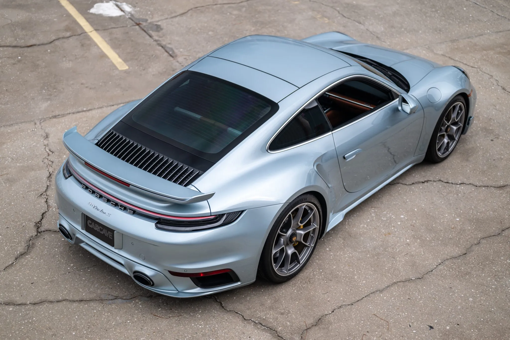Load larger image of Azzuro Thetys Metallic 2024 Porsche 911 Turbo S Coupe - Stuttcars Classified