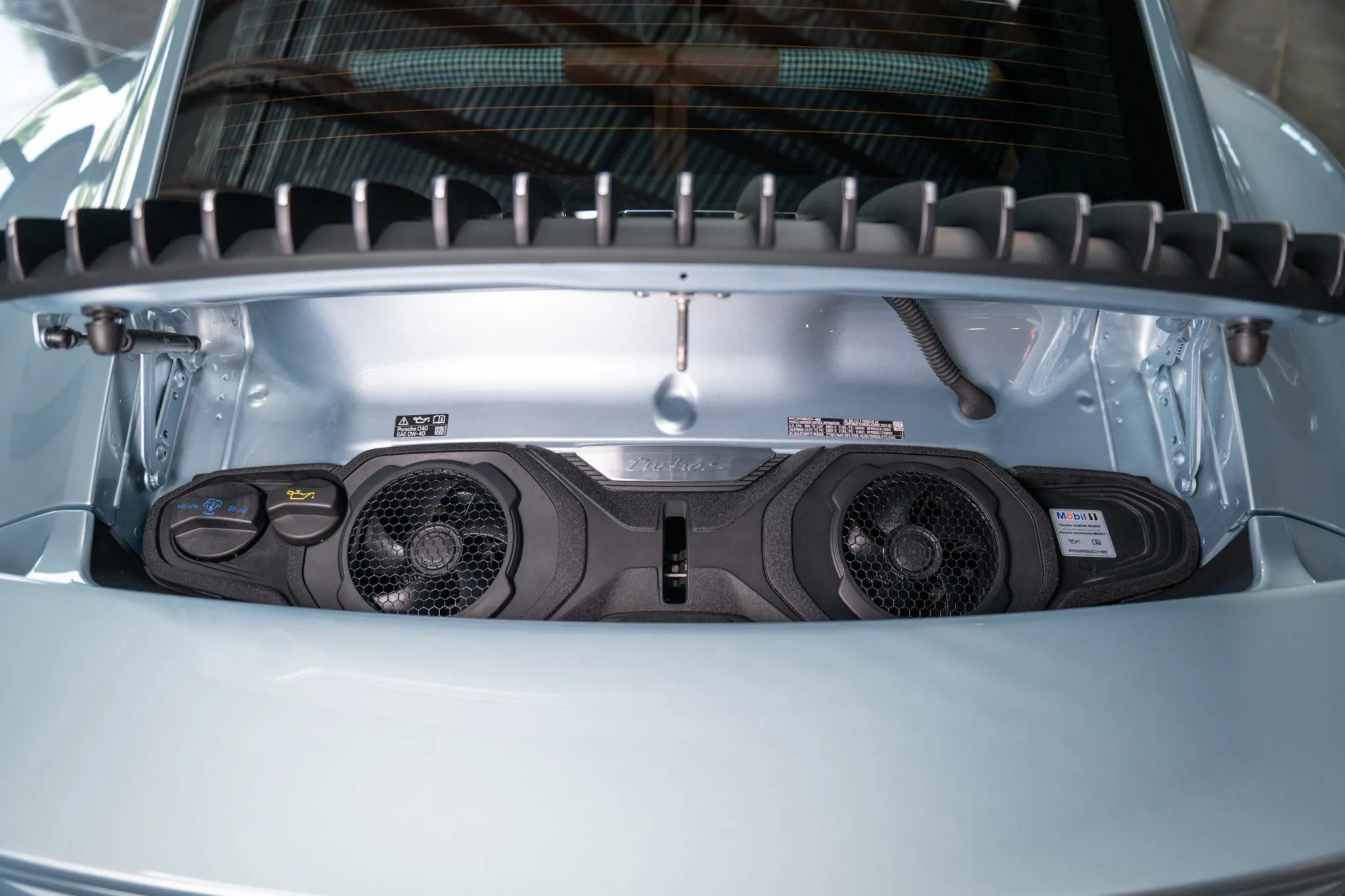 Load larger image of Azzuro Thetys Metallic 2024 Porsche 911 Turbo S Coupe - Stuttcars Classified