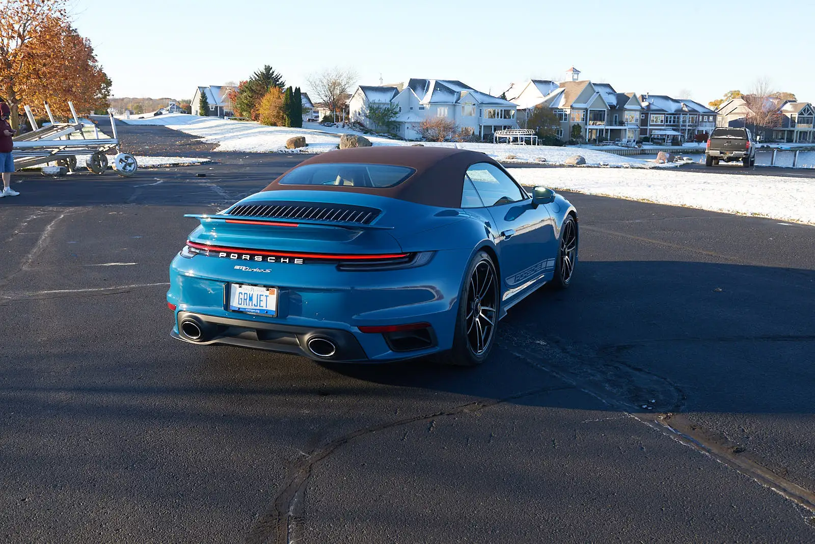Load larger image of Oslo Blue 2025 Porsche 911 Turbo S Cabriolet - Stuttcars Classified