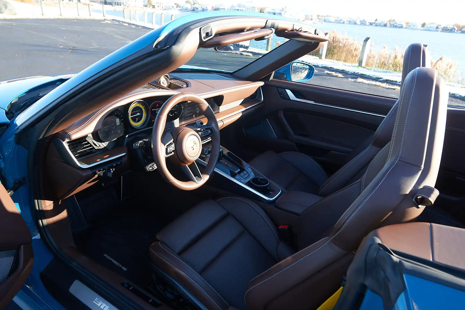 Load larger image of Oslo Blue 2025 Porsche 911 Turbo S Cabriolet - Stuttcars Classified